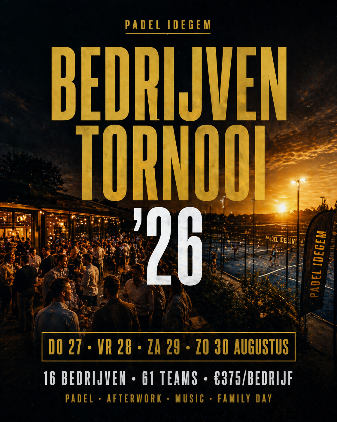 Bedrijventornooi Padel Idegem