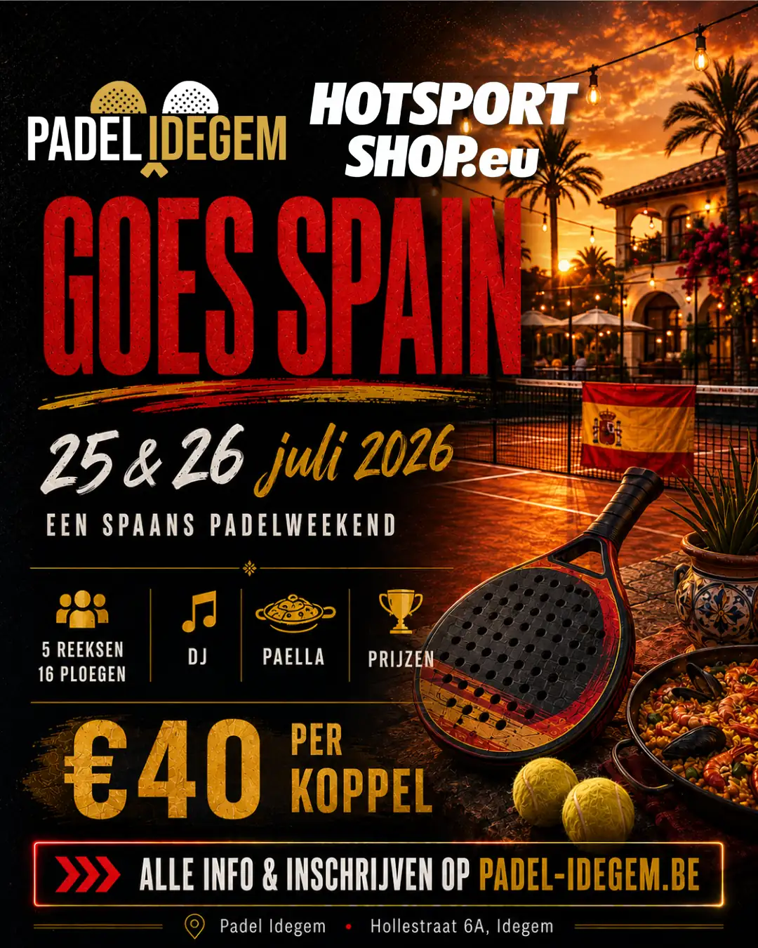 Hotsport Goes Spain Padel Idegem