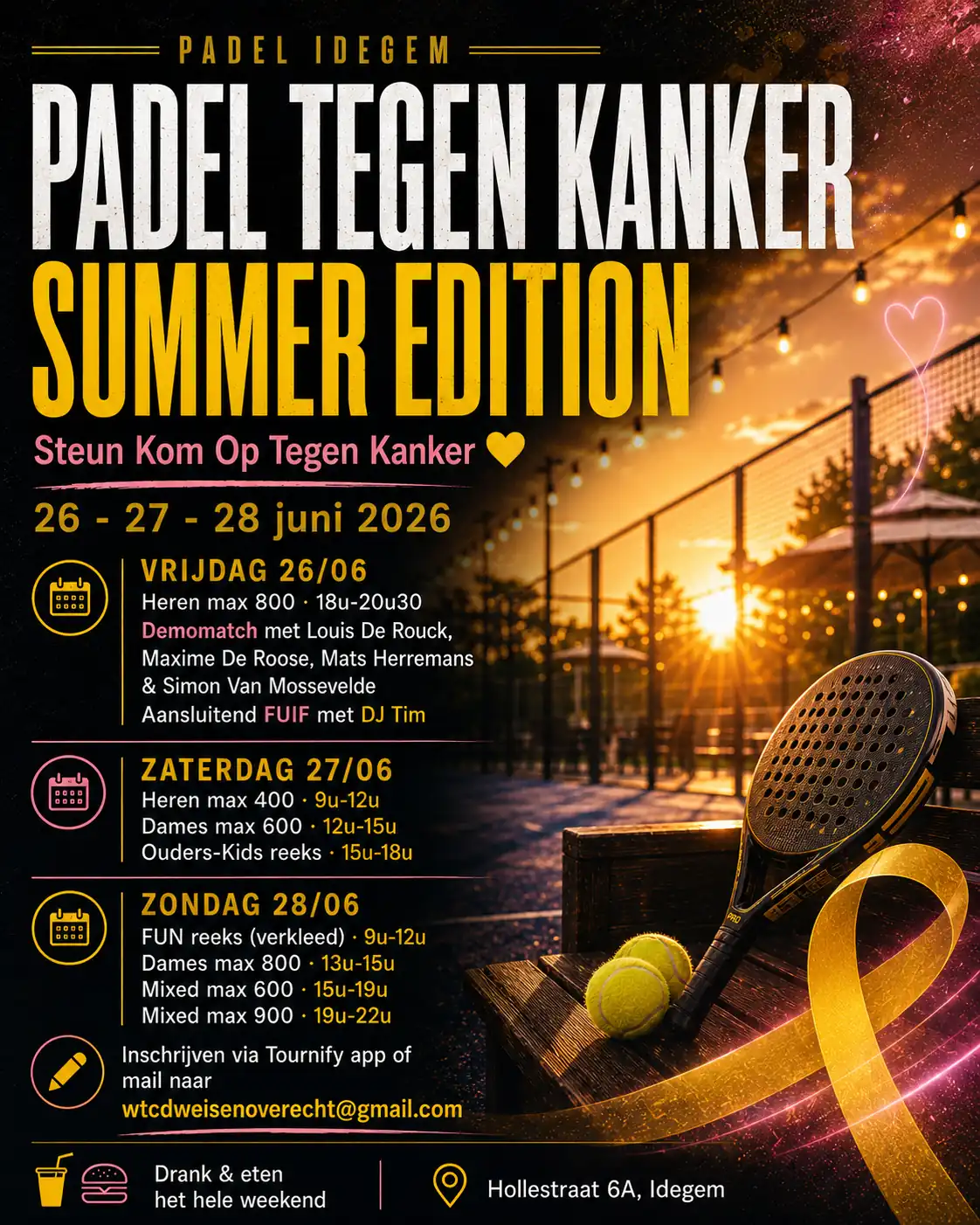 Padel Tegen Kanker Padel Idegem