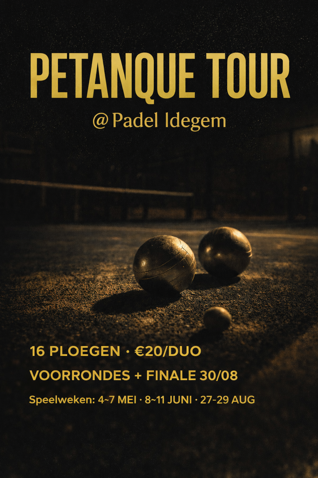 Petanque Tour Padel Idegem